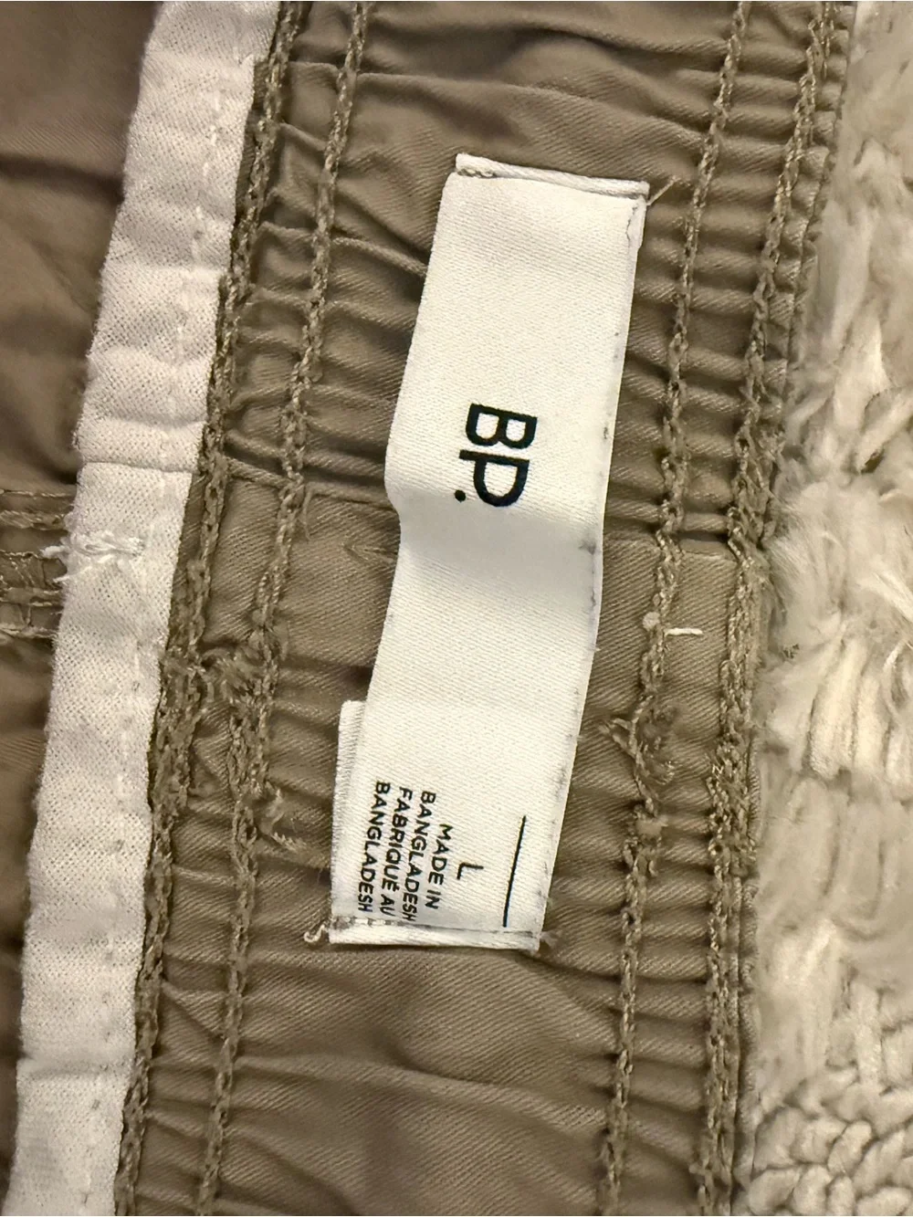 BP. Nordstrom Men’s Cotton Drawstring Shorts – Size L – Tan